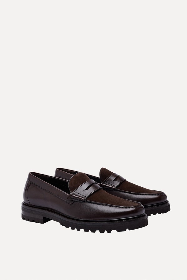 Chunky Leather Loafers from Moss