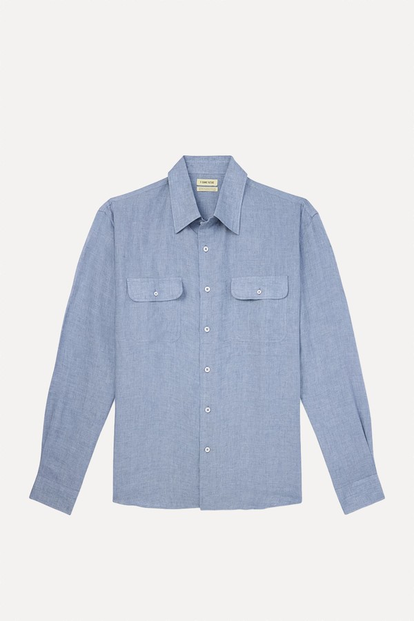 Chambray Linen Shirt from De Bonne Facture