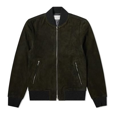 Todd Suede Bomber Jacket from Officine Generale