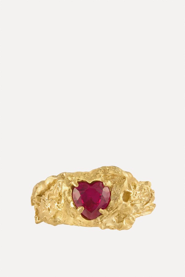 Heart Ruby Ring from Loveness Lee