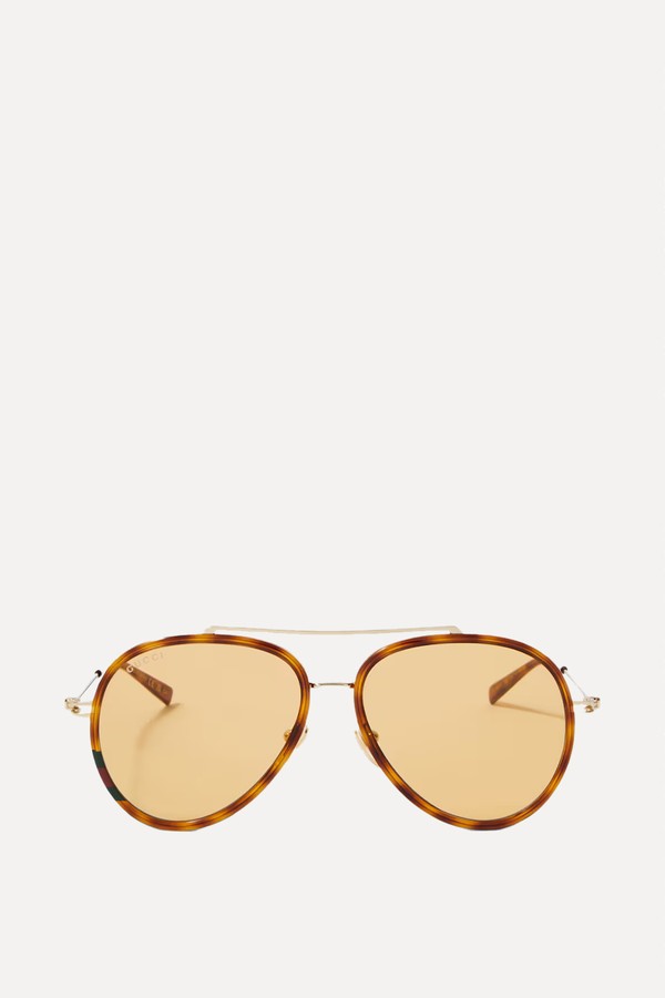 Double G Aviator Sunglasses from Gucci