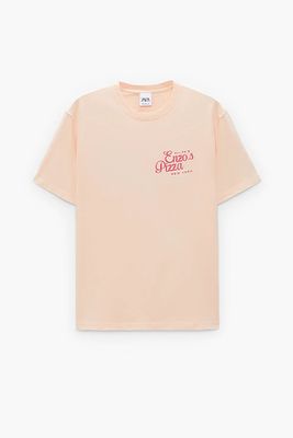 Contrast Print T-Shirt from Zara