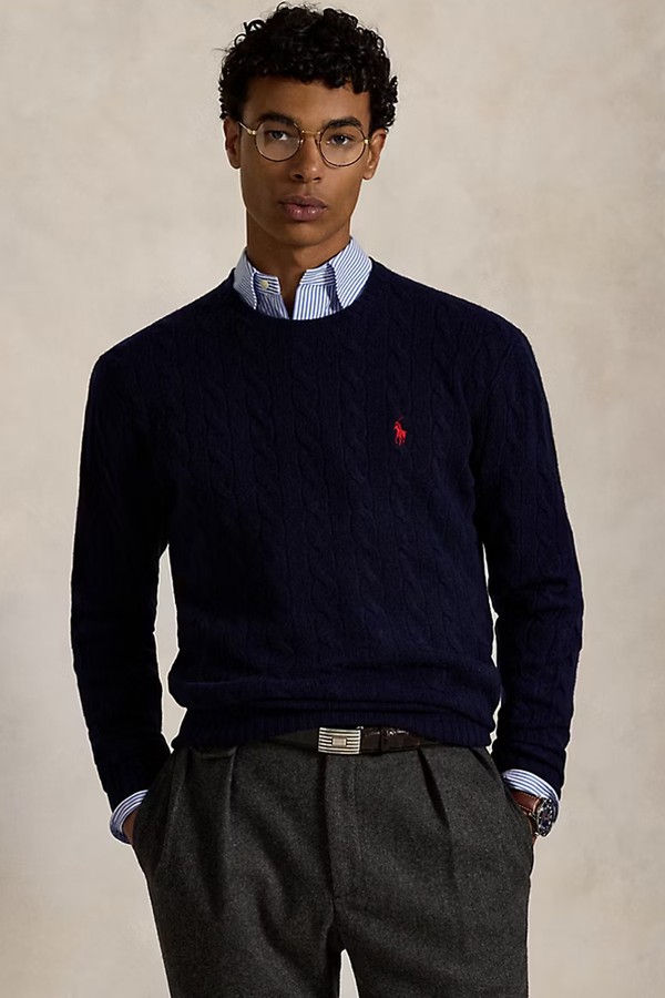 Cable-Knit Wool-Cashmere Jumper