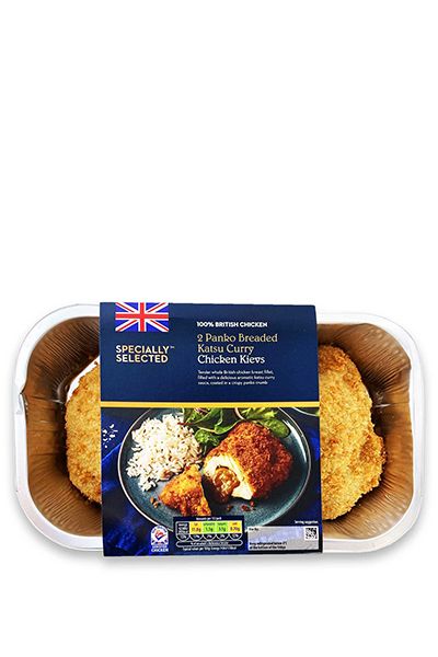 Specially Selected 2 Panko Breaded Katsu Curry Chicken Kievs