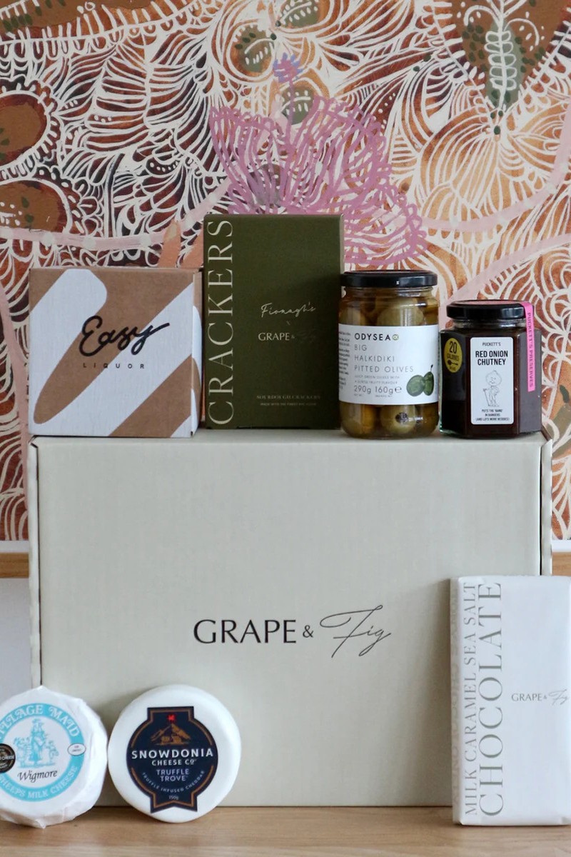 Cheese, Cocktails & Nibbles Gift Box from Grape & Fig