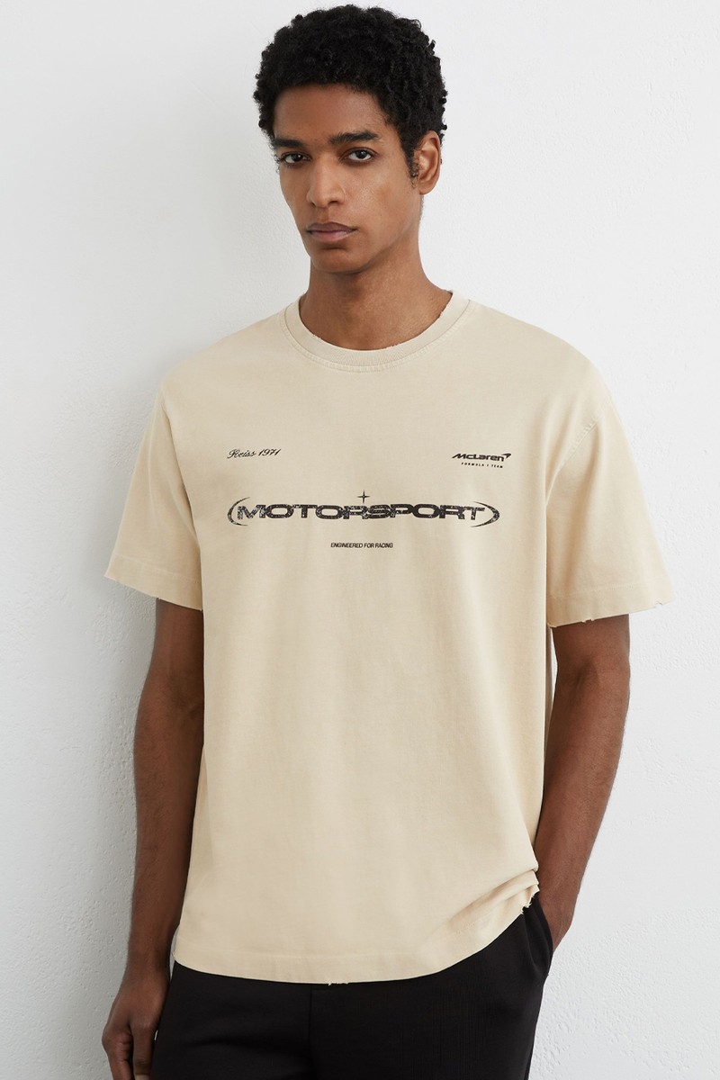 Arkon McLaren Racing Motorsport Washed T-Shirt Unisex-Fit