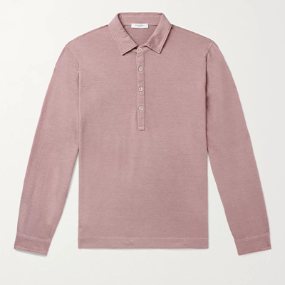 Cotton And Cashmere-Blend Polo Shirt from Bogliolli
