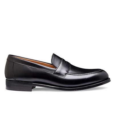 Hadley Penny Loafer in Black Calf Leather from Joseph Cheaney