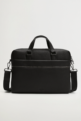 External Pocket Tote Briefcase from Mango