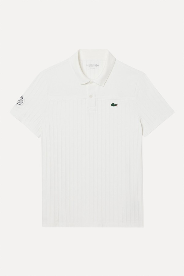 Ultra Dry Badge Accent Tennis Heritage Polo Shirt from Lacoste