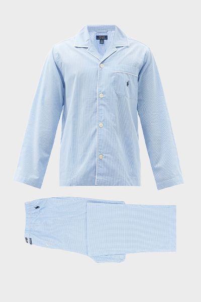 Logo Embroidered Gingham Cotton Pyjamas from Polo Ralph Lauren