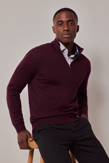 Half Zip Merino Jumper