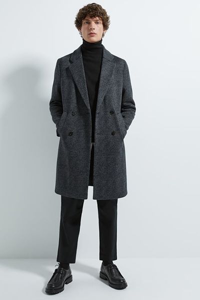 Textured Comfort Knit Coat