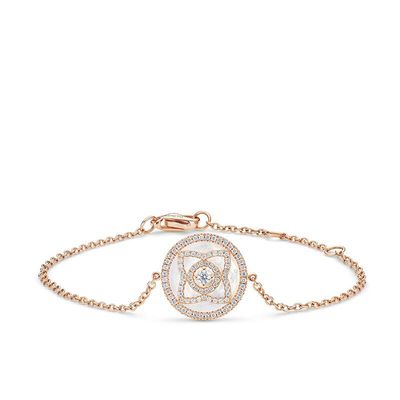 Enchanted Lotus Bracelet In Rose Gold And Mother Of Pearl