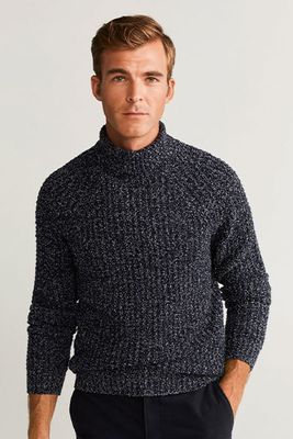 Flecked Cotton Wool-Blend Sweater