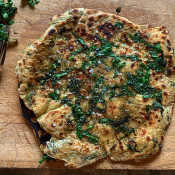 Wild Garlic & Mustard Oil Flatbread