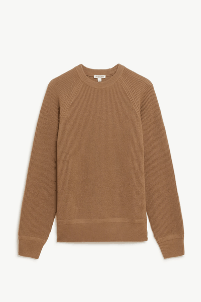 Pure Extra Fine Merino Wool Ribbed Jumper