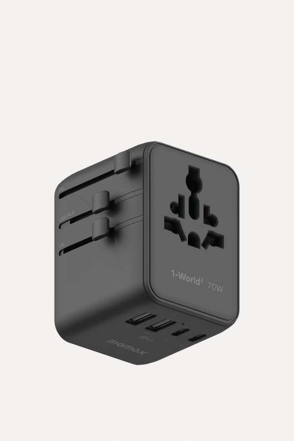 1-World² 45W 5-Port Dual AC Travel Adapter from Momax
