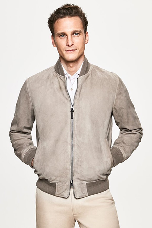 Suede Bomber Jacket Hackett from Hackett