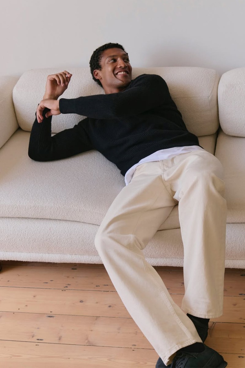 Cashmere Merino Stand Neck Jumper