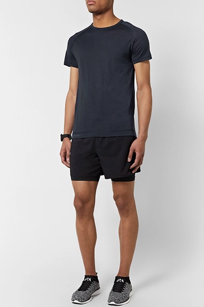 Wool And Silk-Blend Jersey T-Shirt from Falke