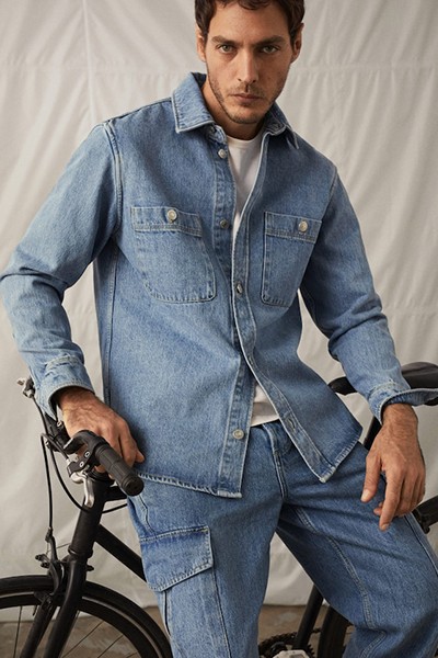 Denim Pocket Overshirt