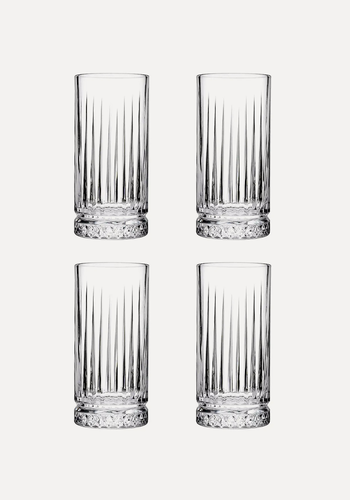 Set Of 4 Elysia Long Glasses from Dunelm