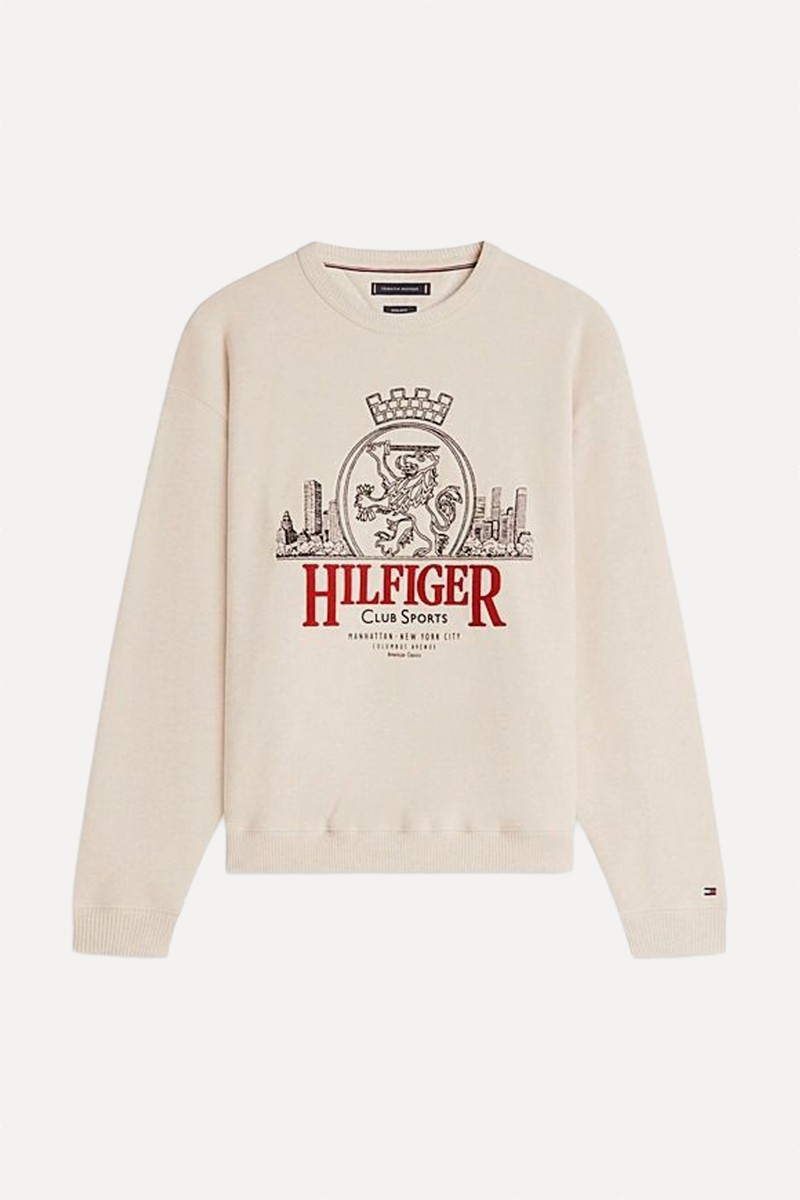 Heritage Crest Embroidery Relaxed Sweatshirt