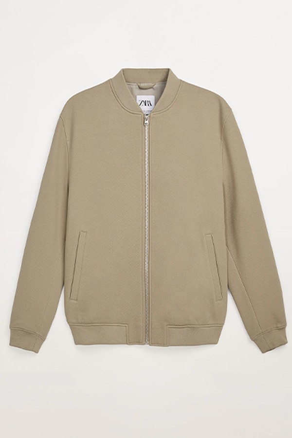 Textured Bomber Jacket from Zara