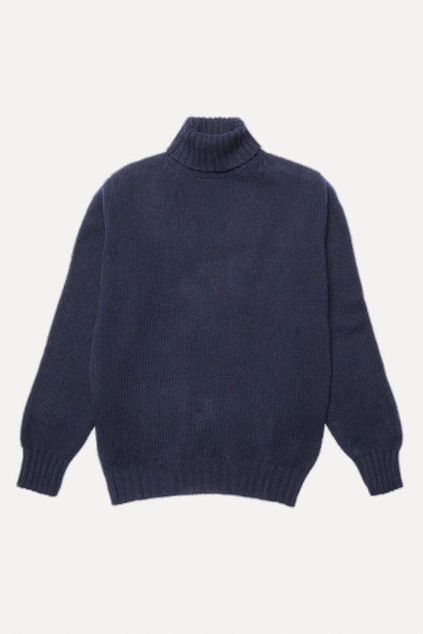 Newman Lambswool Roll Neck Jumper