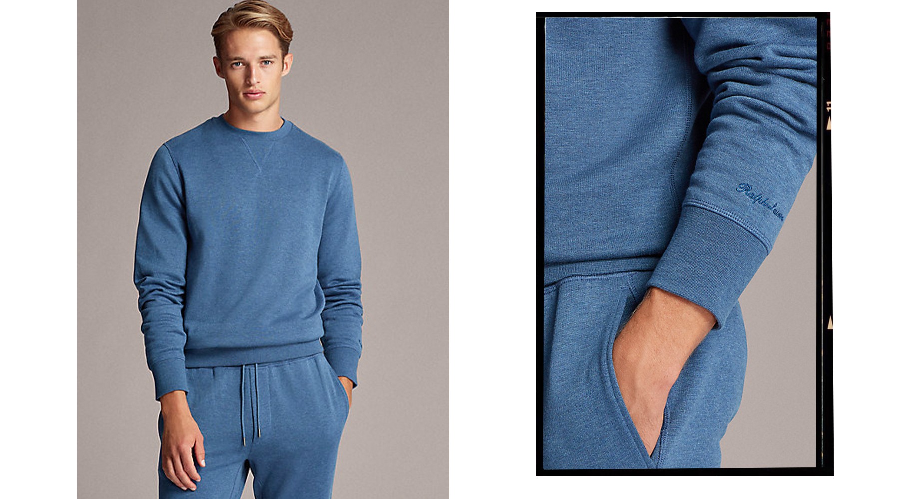 Fleece Crewneck Sweatshirt, £238 (was £340) | Ralph Lauren