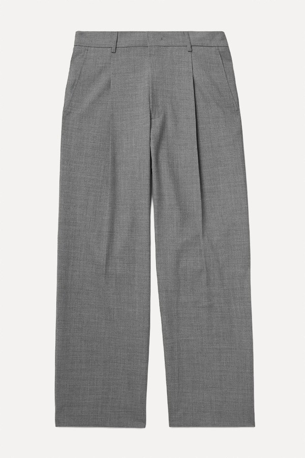 Kay 10037 Wide-Leg Pleated Woven Trousers from NN07