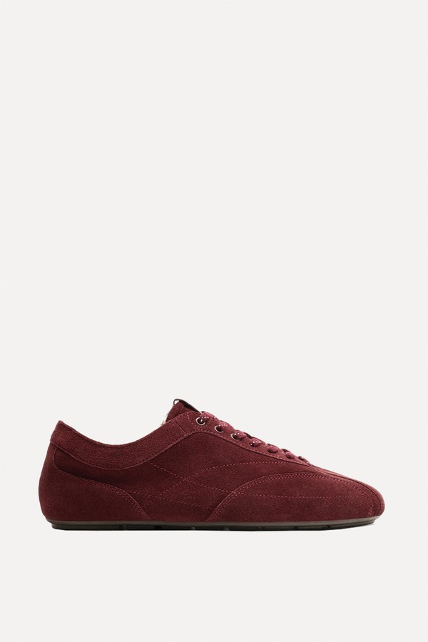 Ultra-Thin Sole Leather Trainers  from Zara