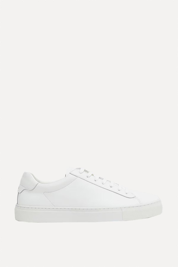 Finley Leather Low-Top Trainers from Reiss