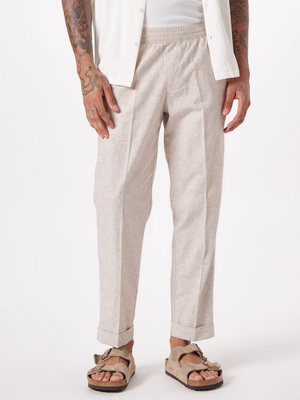 Cropped Linen Blend Trousers, £65