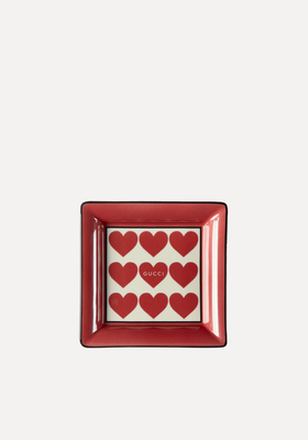 Hearts Print Small Trinket Tray from Gucci