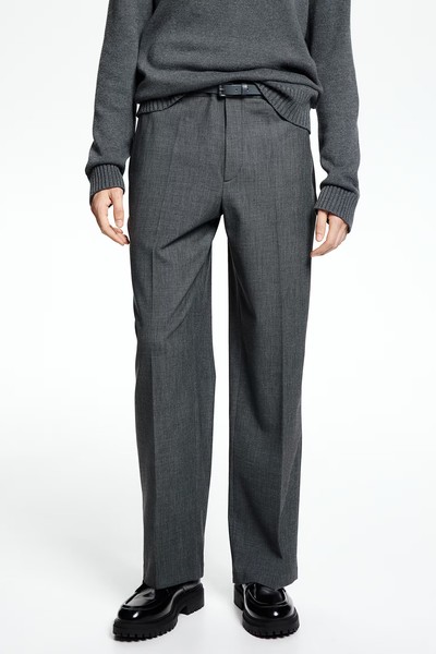   Relaxed Fit Wool-Blend Suit Trousers