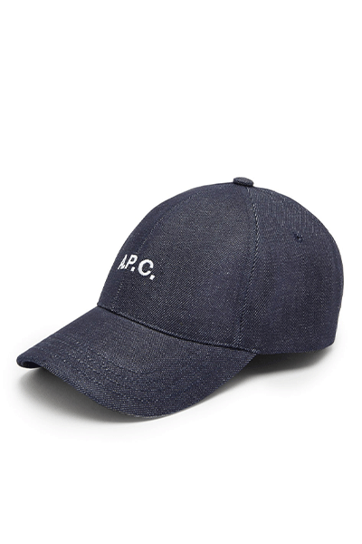 Charlie Logo-Embroidered Denim Baseball Cap from A.P.C.