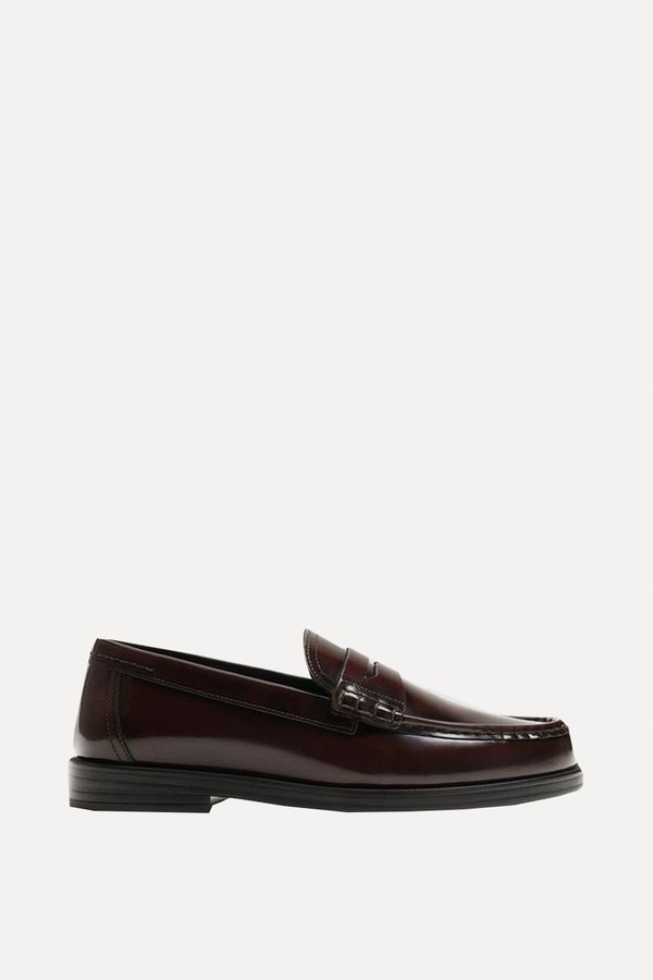 Leather Penny Loafers from Zara