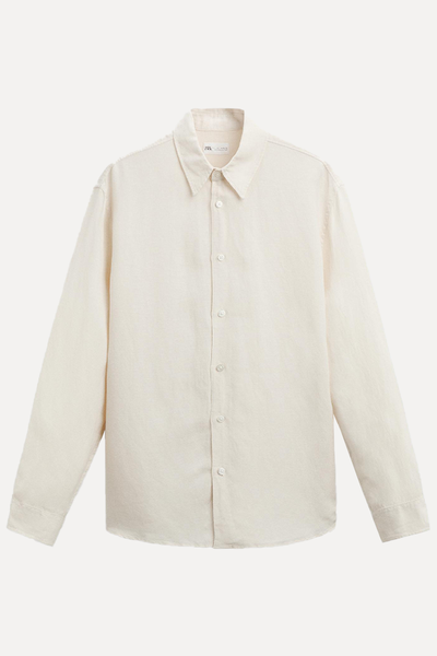 Viscose/Linen Blend Shirt  from Zara 
