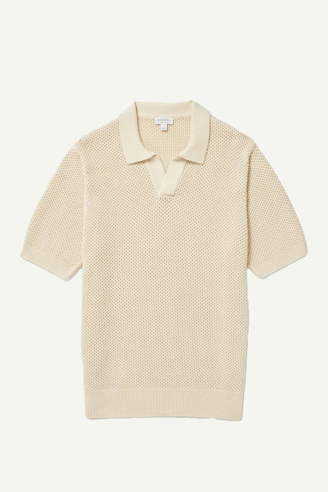 Honeycomb-Knit Cotton Polo Shirt from SUNSPEL 