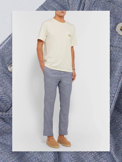 Linen and Cotton-Blend Drawstring Trousers, £205
