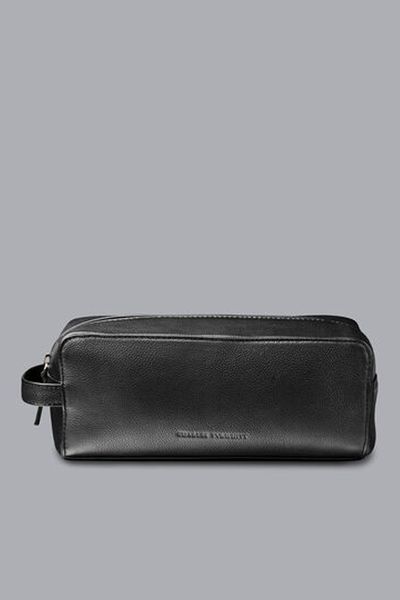 Grain Leather Washbag