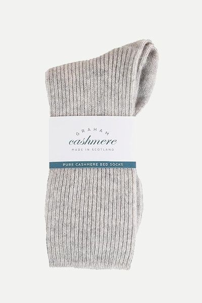 Pure Cashmere Bed Socks from Graham Cashmere 