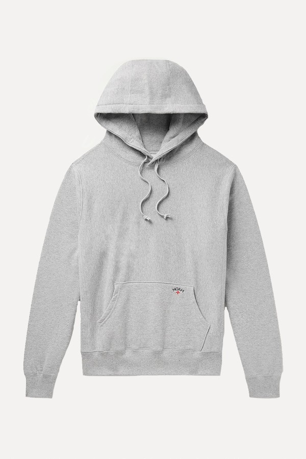 Logo-Embroidered Cotton-Jersey Hoodie from Noah