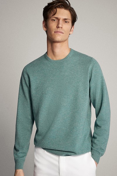 100% Cashmere Crew Neck Sweater