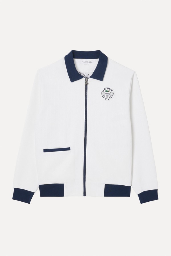 Tennis Heritage Ultra Dry Badge Accent Jacket from Lacoste
