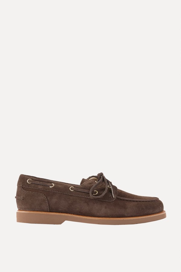 Suede Boat Shoes from Brunello Cucinelli