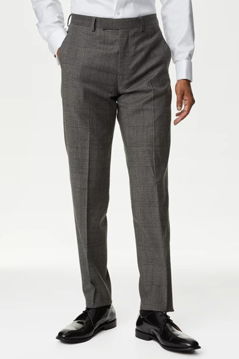 Tailored Fit British Wool Suit Trousers from Marks & Spencer