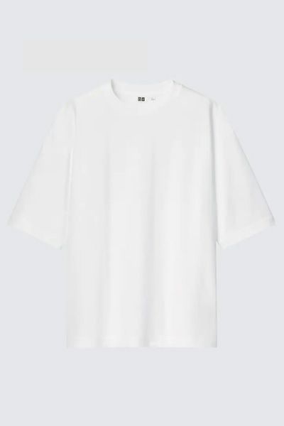 U Airism Cotton Oversized Crew Neck T-Shirt from Uniqlo